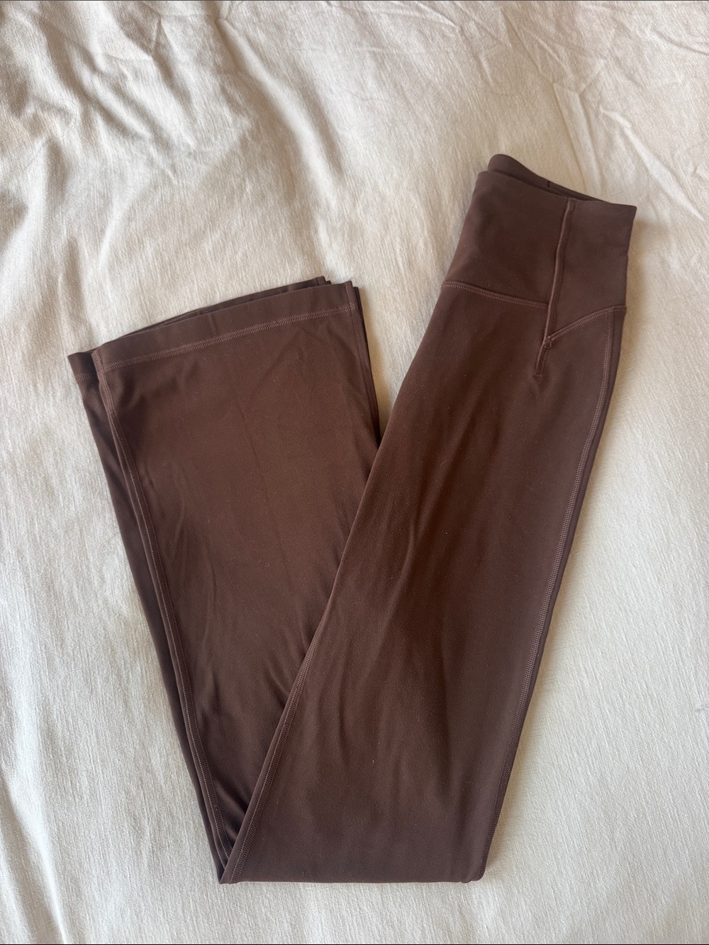 Women’s High-Waist Stretch Flare Pants - Brown